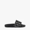 Monogram Print Rubber Slides