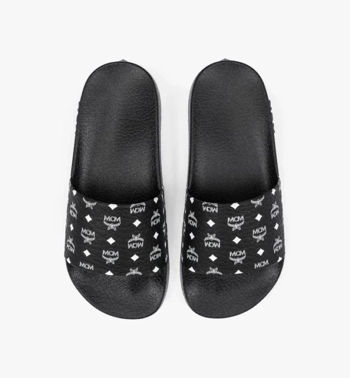 Monogram Print Rubber Slides