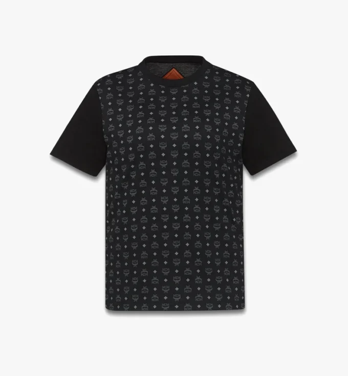 Monogram Print T-Shirt in Organic Cotton Monogram Print T-Shirt in Organic Cotton