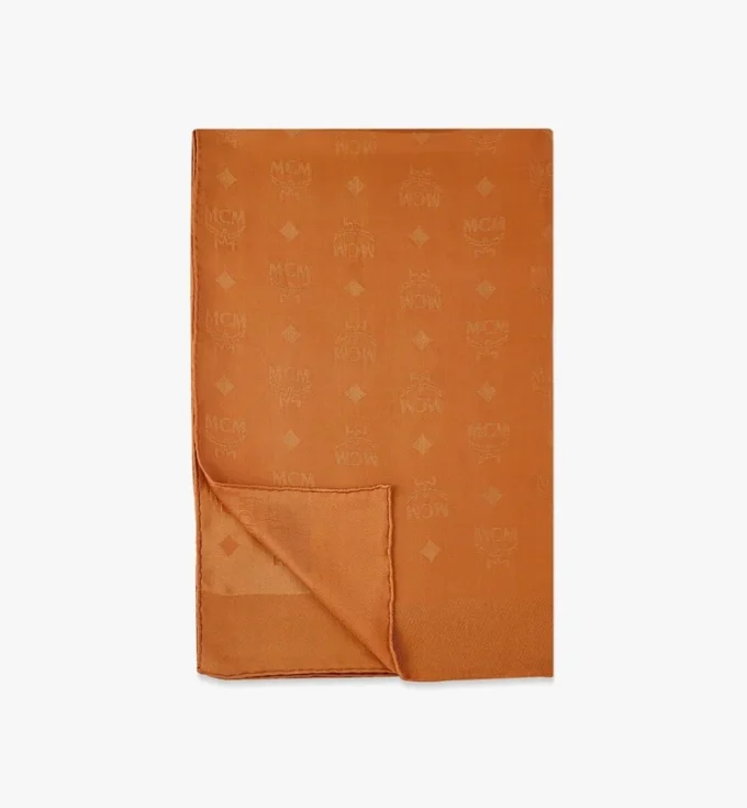 Monogram Rectangular Silk Shawl Monogram Rectangular Silk Shawl