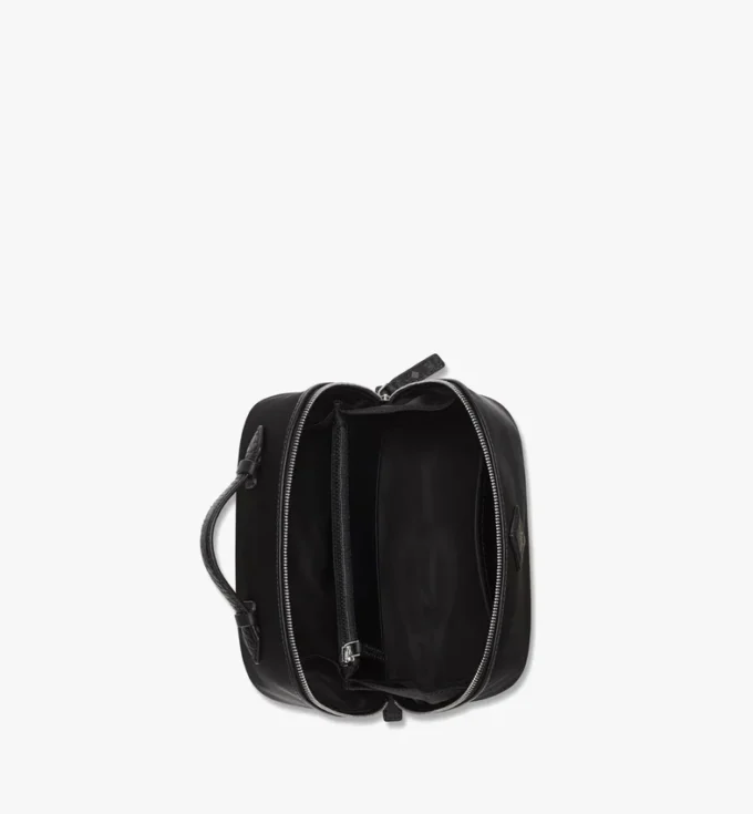 Ottomar Toiletry Bag in Econyl® and Leather Ottomar Toiletry Bag in Econyl® and Leather