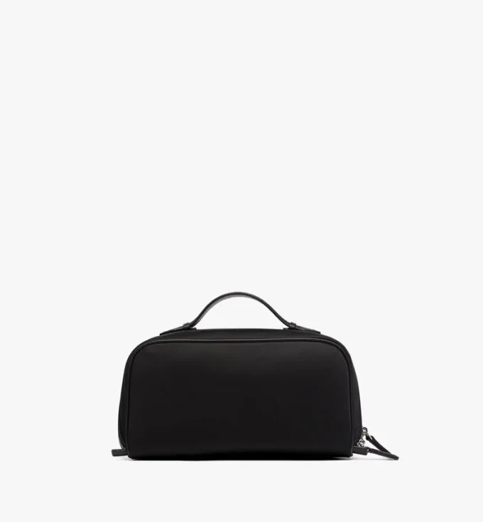 Ottomar Toiletry Bag in Econyl® and Leather Ottomar Toiletry Bag in Econyl® and Leather