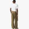 Pants in Wool Twill and Monogram Print Leather Pants in Wool Twill and Monogram Print Leather