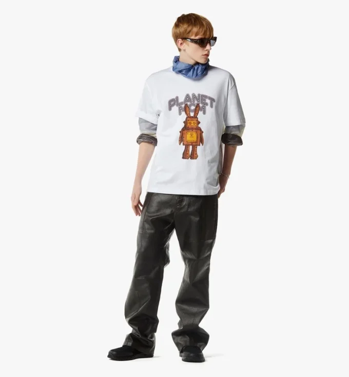 Planet Mcm Rabot T-Shirt in Organic Cotton Planet Mcm Rabot T-Shirt in Organic Cotton