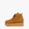 Platform Boots in Calfskin Suede Leather Platform Boots in Calfskin Suede Leather