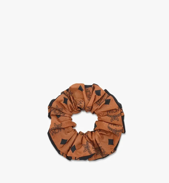 Reversible Monogram Scrunchie in Econyl® Reversible Monogram Scrunchie in Econyl®