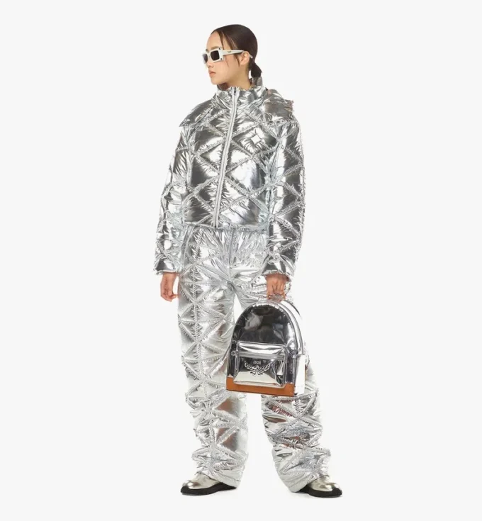Stark Backpack in Metallic Mirror Leather Stark Backpack in Metallic Mirror Leather