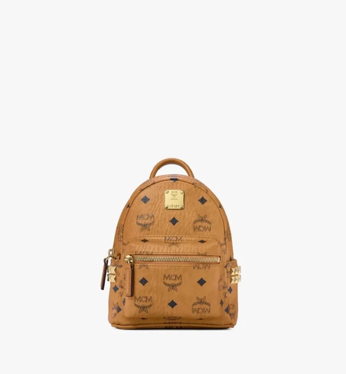 Stark Bebe Boo Side Studs Backpack in Visetos Stark Bebe Boo Side Studs Backpack in Visetos