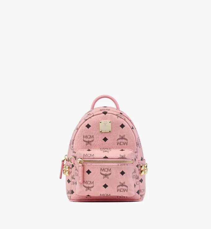 Stark Bebe Boo Side Studs Backpack in Visetos Stark Bebe Boo Side Studs Backpack in Visetos