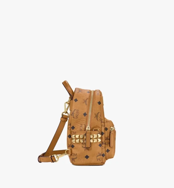 Stark Bebe Boo Side Studs Backpack in Visetos Stark Bebe Boo Side Studs Backpack in Visetos