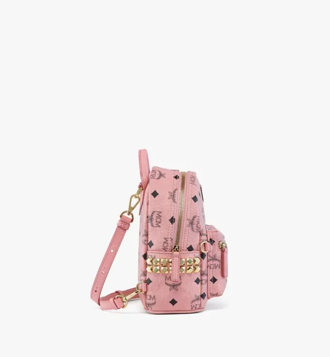 Stark Bebe Boo Side Studs Backpack in Visetos Stark Bebe Boo Side Studs Backpack in Visetos