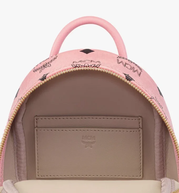 Stark Bebe Boo Side Studs Backpack in Visetos Stark Bebe Boo Side Studs Backpack in Visetos