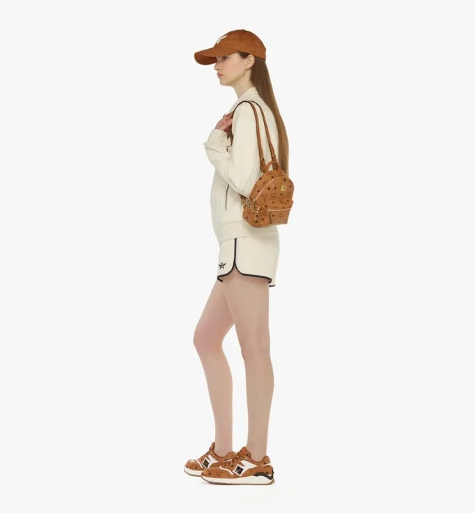Stark Bebe Boo Side Studs Backpack in Visetos Stark Bebe Boo Side Studs Backpack in Visetos