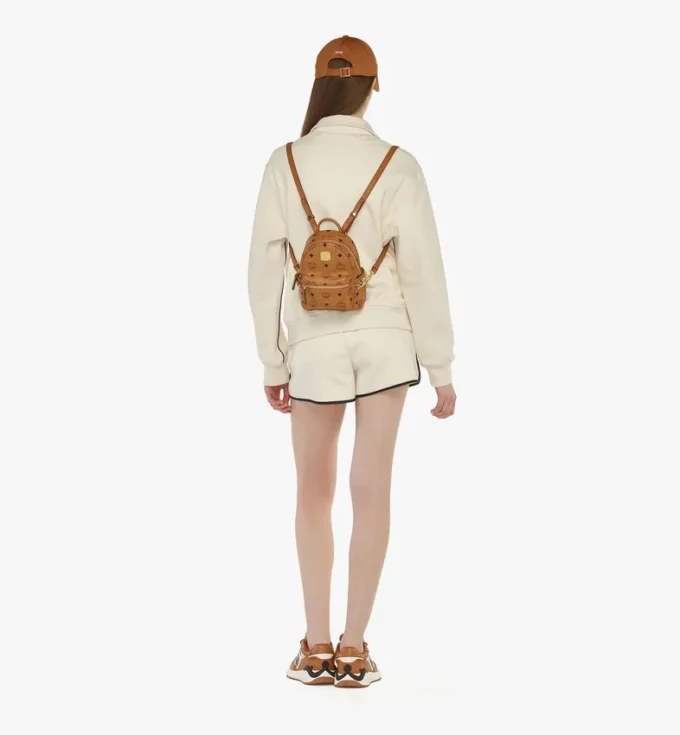 Stark Bebe Boo Side Studs Backpack in Visetos Stark Bebe Boo Side Studs Backpack in Visetos