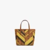 Studded Toni Top-Zip Shopper in Mega Herringbone Visetos