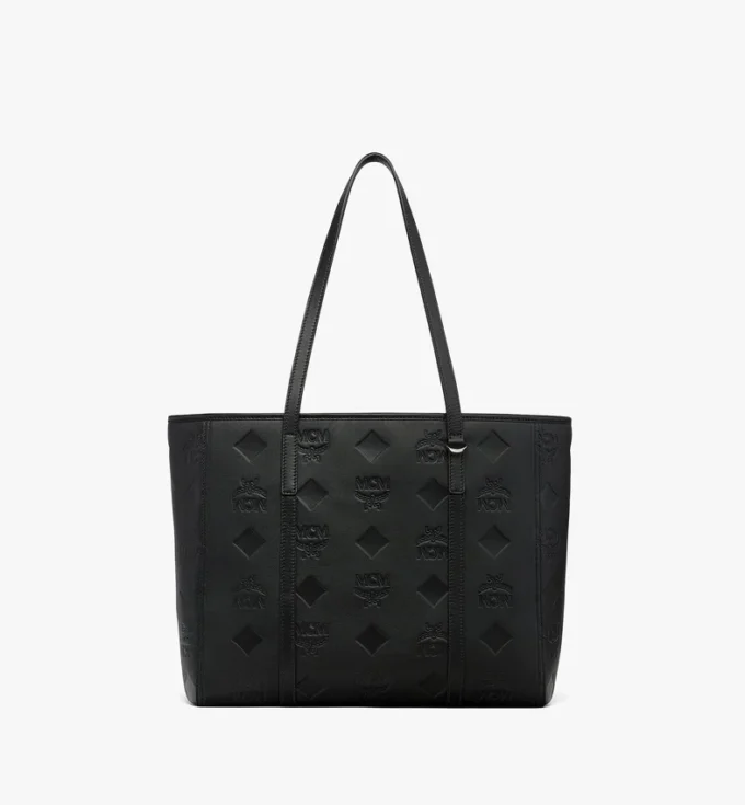 Toni Top-Zip Shopper in Maxi Monogram Leather