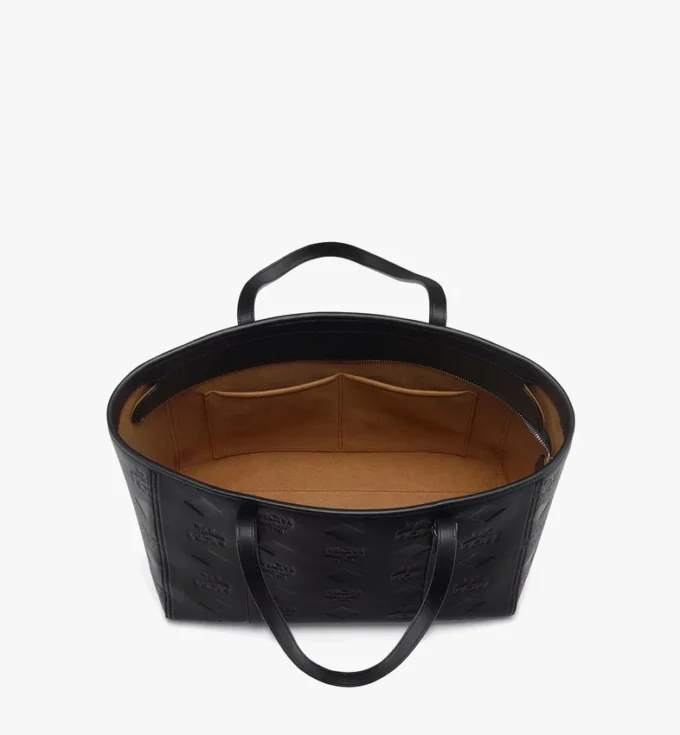 Toni Top-Zip Shopper in Maxi Monogram Leather