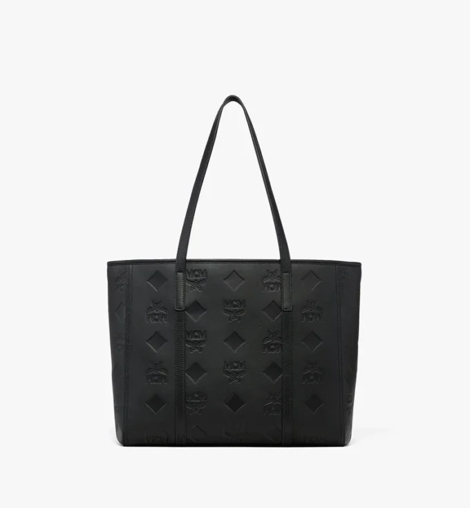 Toni Top-Zip Shopper in Maxi Monogram Leather