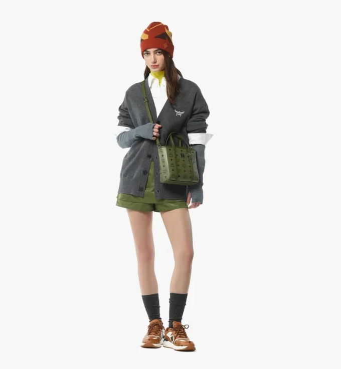 Toni Top-Zip Shopper in Visetos