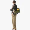 Toni Top-Zip Shopper in Visetos