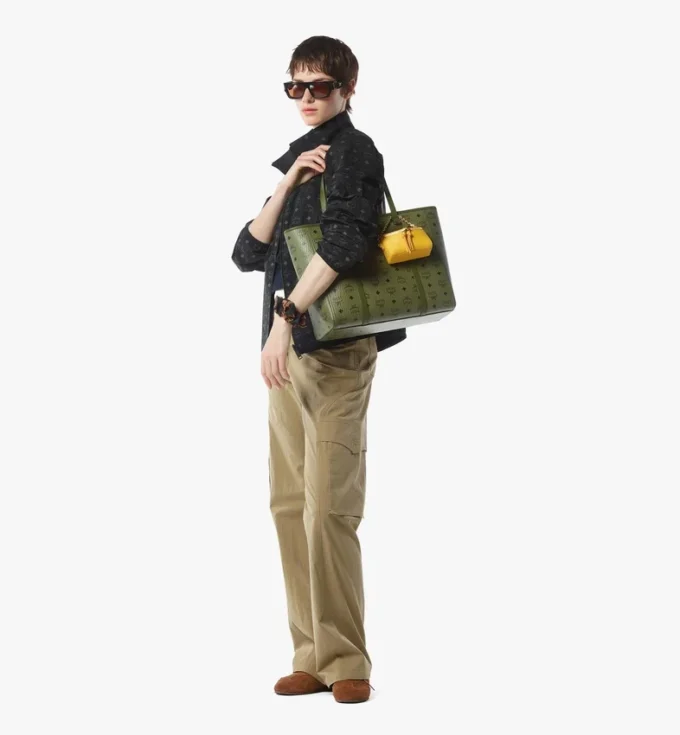 Toni Top-Zip Shopper in Visetos