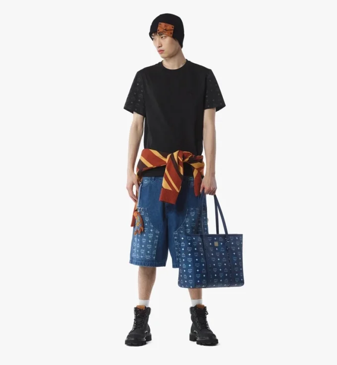 Toni Top-Zip Shopper in Visetos