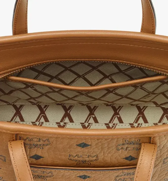 Toni Top-Zip Shopper in Visetos
