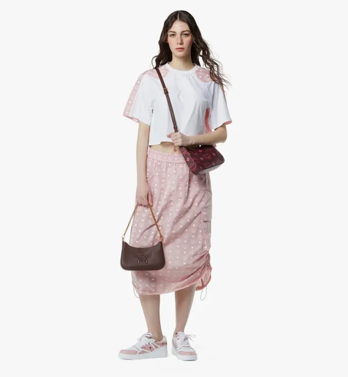 Toni Top-Zip Shopper in Visetos