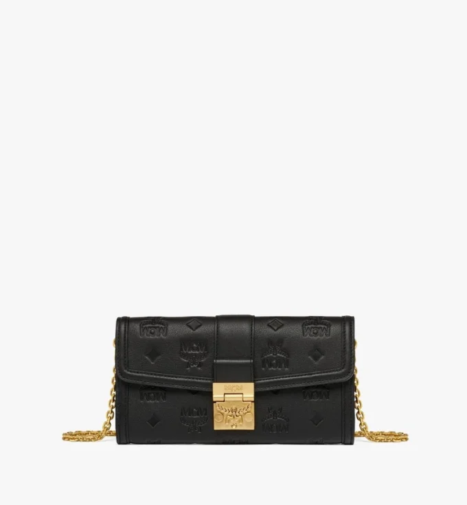 Tracy Chain Wallet in Embossed Monogram Leather Tracy Chain Wallet in Embossed Monogram Leather