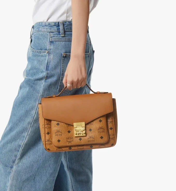 Tracy Satchel in Visetos Leather Mix Tracy Satchel in Visetos Leather Mix