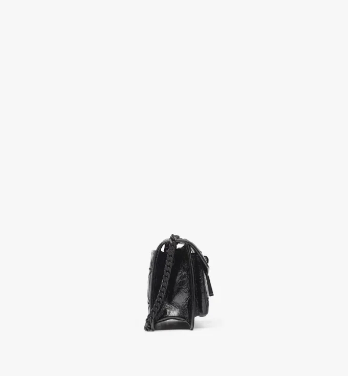 Travia Quilted Shoulder Bag in Crushed Leather Travia Quilted Shoulder Bag in Crushed Leather