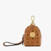 Wristlet Pet Litter Bag Holder in Monogram Print Leather