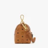 Wristlet Pet Litter Bag Holder in Monogram Print Leather
