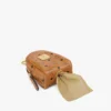 Wristlet Pet Litter Bag Holder in Monogram Print Leather