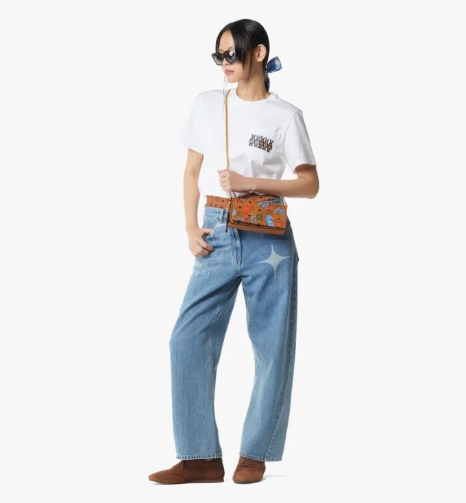 Year of the Horse Aren Chain Shoulder Bag in Visetos Year of the Horse Aren Chain Shoulder Bag in Visetos