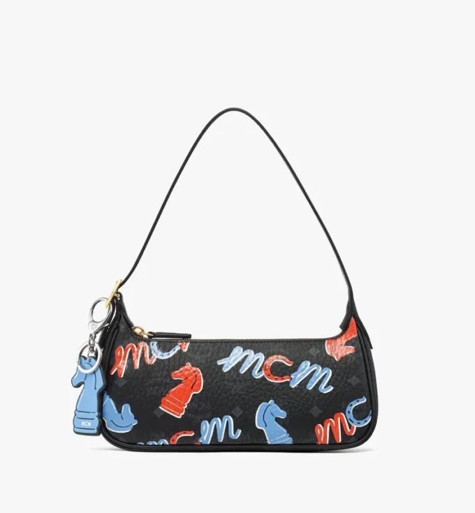 Year of the Horse Aren Shoulder Bag in Visetos Year of the Horse Aren Shoulder Bag in Visetos