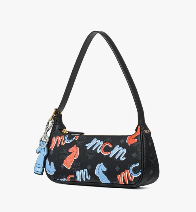 Year of the Horse Aren Shoulder Bag in Visetos Year of the Horse Aren Shoulder Bag in Visetos