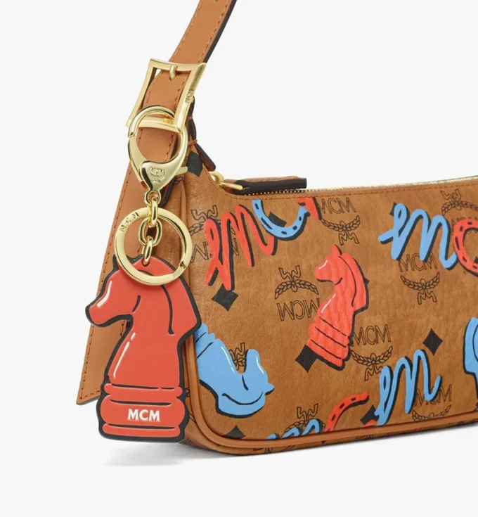 Year of the Horse Aren Shoulder Bag in Visetos Year of the Horse Aren Shoulder Bag in Visetos