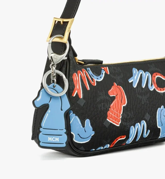 Year of the Horse Aren Shoulder Bag in Visetos Year of the Horse Aren Shoulder Bag in Visetos