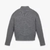 Zip Cardigan in Wool and Recycled Cashmere Zip Cardigan in Wool and Recycled Cashmere
