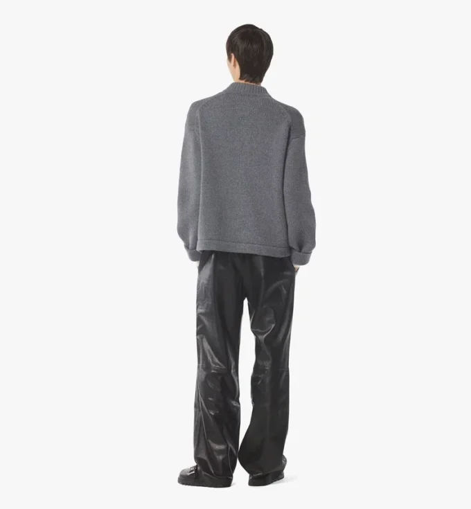 Zip Cardigan in Wool and Recycled Cashmere Zip Cardigan in Wool and Recycled Cashmere
